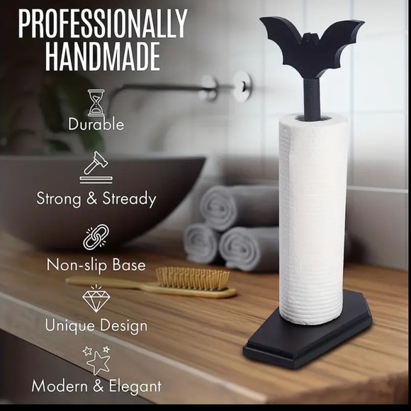 Black Bat Paper Towel Holder (Brand new) - Picture 2 of 3
